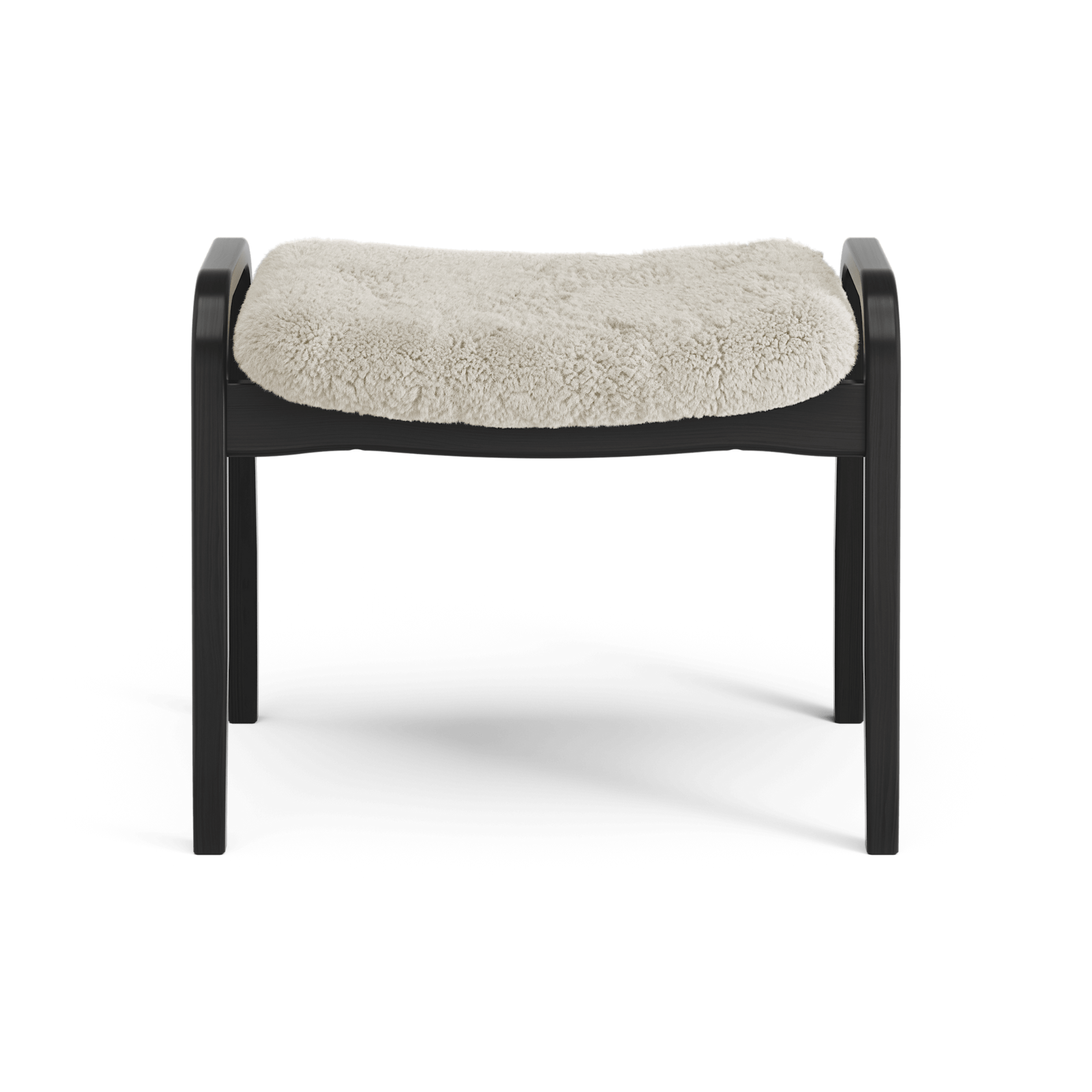 Lamino Footstool Black Oak